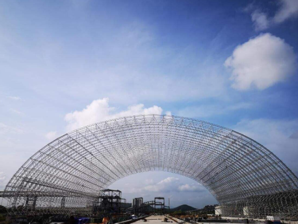 永城煤棚网架加工厂案例