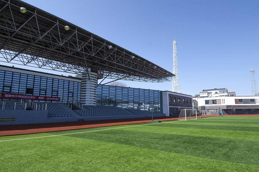 永城体育场看台网架工程